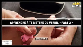 Apprendre à te mettre du vernis - Partie 2 - Pose du vernis holographique