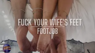 DOUBLE FOOTJOB- Fuck your Wife's Feet!