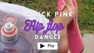 Quick Pink Flip Flop Dangle