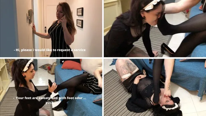 I REQUESTED ROOM SERVICE AND HUMILIATED THE MAID - VIDEO WITH ENGLISH SUBTITLE