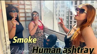 Evil Lohan: Three smoking dommes and an ashtray slave