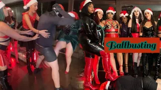 Evil Lohan: Nine Evil Dommes, Ballbusting Christmas Party