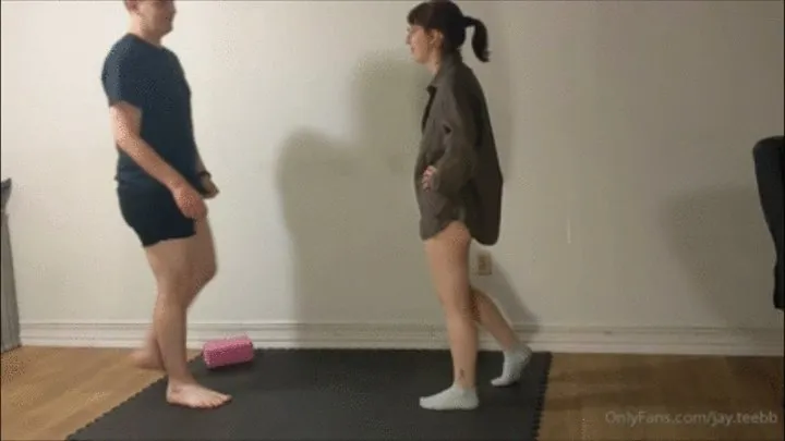 Cute Girl kicks her Husband in the Balls 23 Times