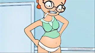 Smoking Girl Humps Pregnant Belly