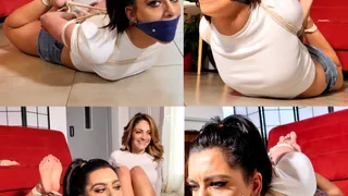 Alba & Lara - Three Hogties For Lara (MP4 )