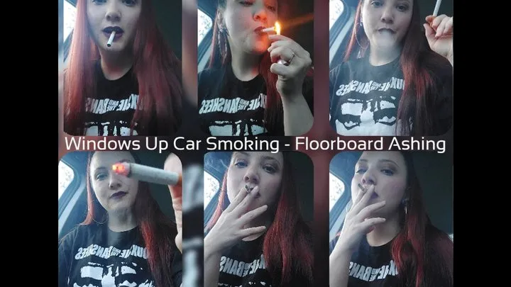 Windows up car smoking - floorboard ashing