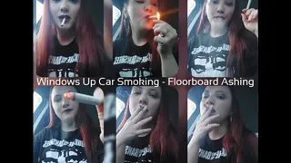 Windows up car smoking - floorboard ashing