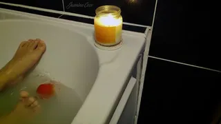 Crushing Tomato In A Bathtub with My Goddess Feet | Jasmine Coco