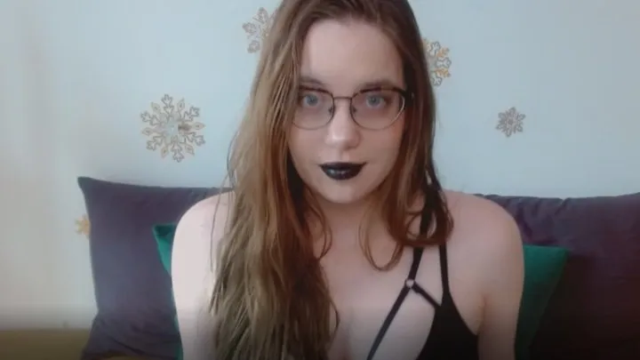 JOI in black lipstick