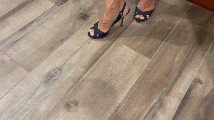 Penny in Blue Heels