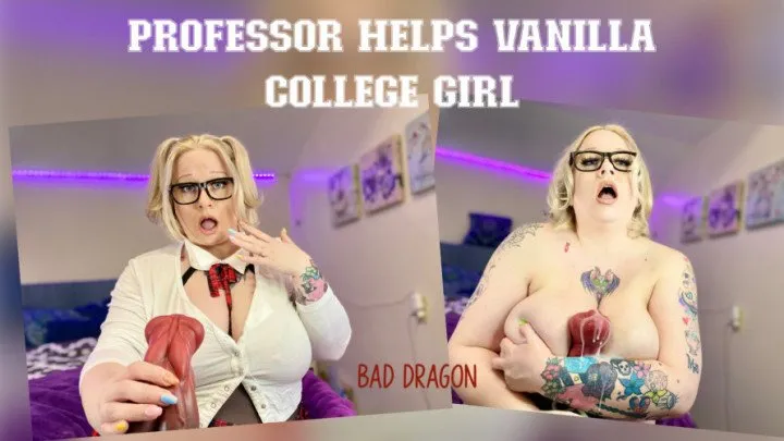 Professor Helps Vanilla College Girl