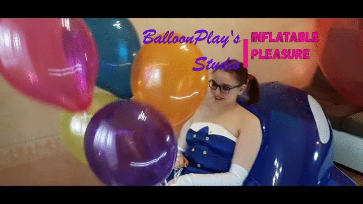 Blowing helium balloons