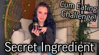 Secret Ingredient Cum Eating Challenge