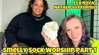 Smelly Sock Worship with Natalie Luxx Part 1