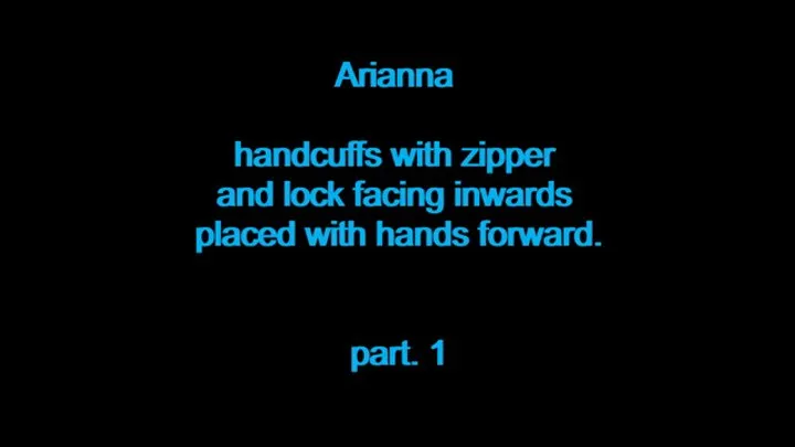 Arianna Handcuffed - part 1