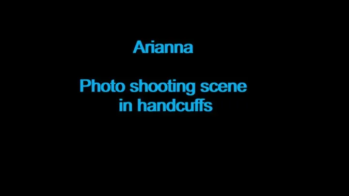 Arianna Handcuffed - Photo shooting scene in handcuffs