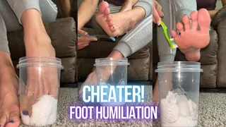 CHEATER! Foot Humiliation w VOICE