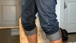 Stripping Shoes in Jeans and Masturbating Part 2