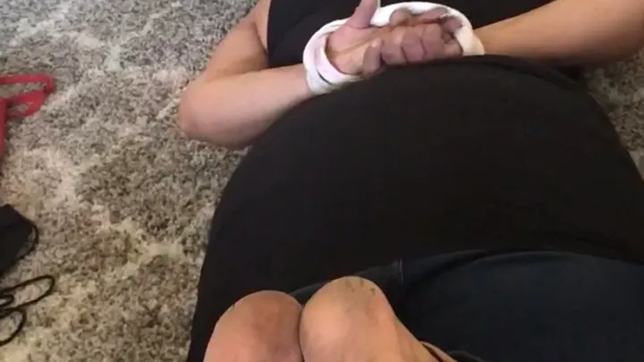 Larina Dirty Soles Whipped On Floor