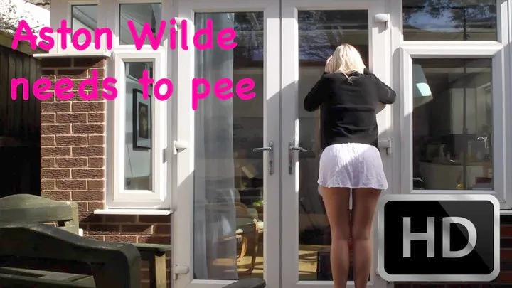 Aston Wilde needs to pee