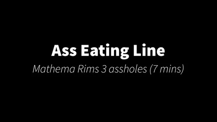 Ass Eating Line & Double HJ: F eat MFM