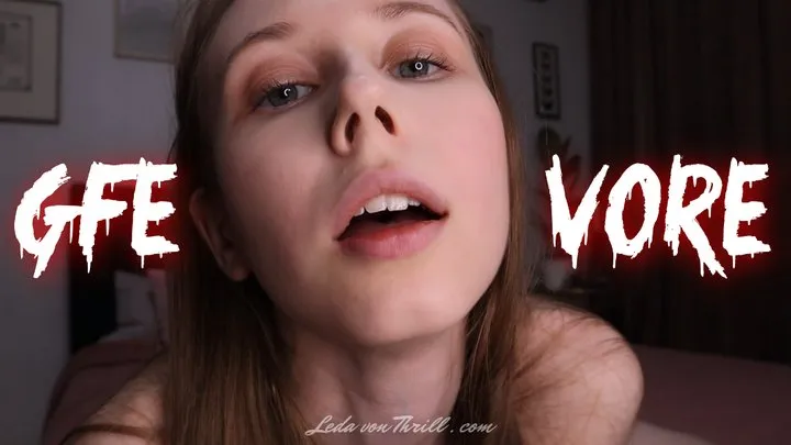 Girlfriend Devours You - Voracious Leda Seduces You & Swallows You Whole - Vore with Dildo Tease, Drooling & JOI Encouragement - A Femdom POV Clip by Leda von Thrill - MP4 Video