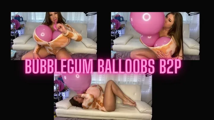 Bubblegum Balloobs + Blow 2 Pop Pink Balloon