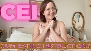 Cum Eating Instructions mobile