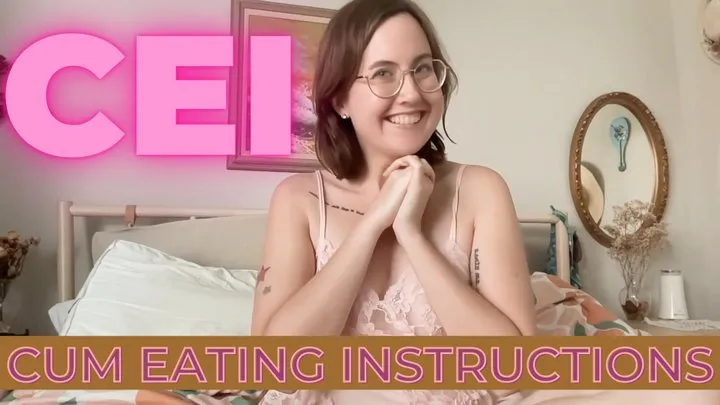 Cum Eating Instructions