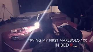 Trying my first Marlbolo 100 in bed