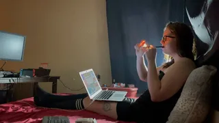 Smoking Female Entrepreneur