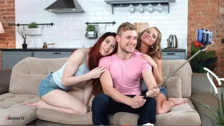 Anally Threesome Party - Man Gets Fucked Up By Two Women - Scene 2 Mobile HD 480p