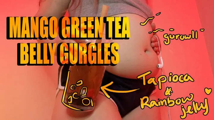 Mango Bubble Tea Belly Gurgles