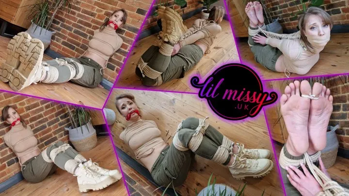 Lil Missy UK in Tied in green cargo pants