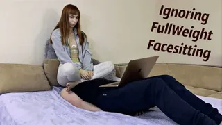 Kira Uses Subby Boyfriend's Face As a Couch For Long and Uninterrupted Ignorant Facesitting In Leggings