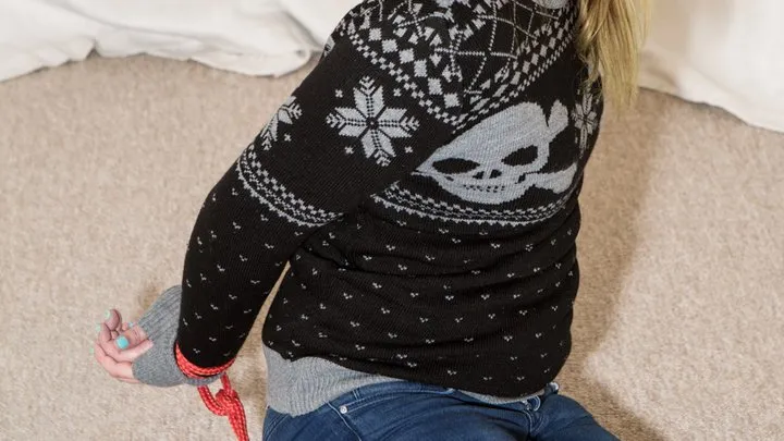 Katies Christmas Sweater Bondage