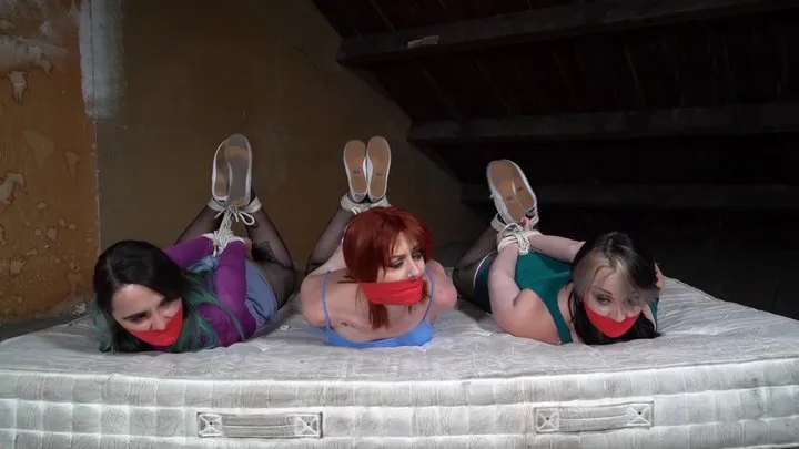 1215 Amber Anija and Zara in Hogtied in Sneakers