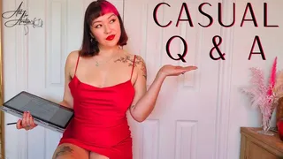 Casual Q&A with Mistress Arelia