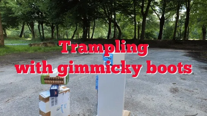 Trampling with gimmicky boots - Trampeln mit Gummistiefeln