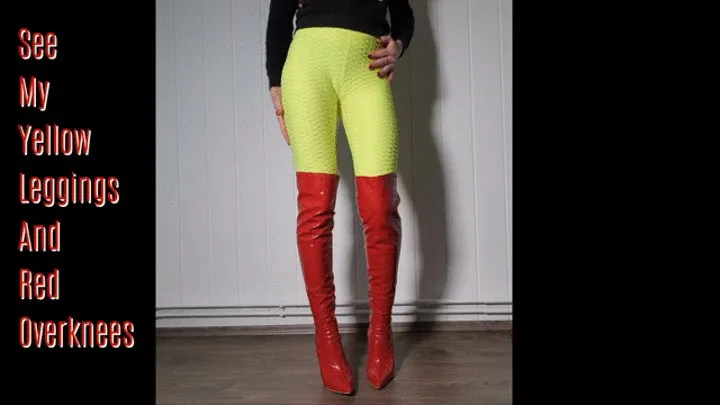 Yellow Leggings and Overknees