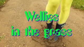 Wellies in the grass - Gummistiefel im Gras