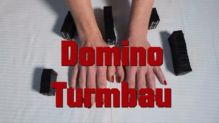 Domino tower construction - Domino Turmbau