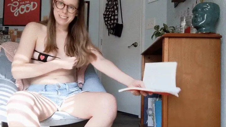 Hysterical Literature Reading Orgasm with Lovense Vibrator