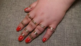 #6 BBW hand with red manicure (no talking)