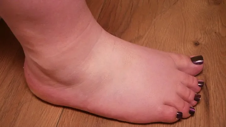 #12 Send Tribute to BBW Feet Loser! - Pearl Purple Pedicure (No Talk)