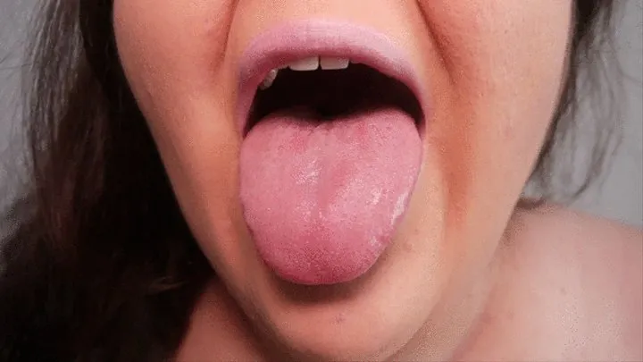 The uvula as a work of art inside the mouth - (no talking)
