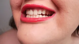 Teeth like sharp diamonds of beauty - (no talking)