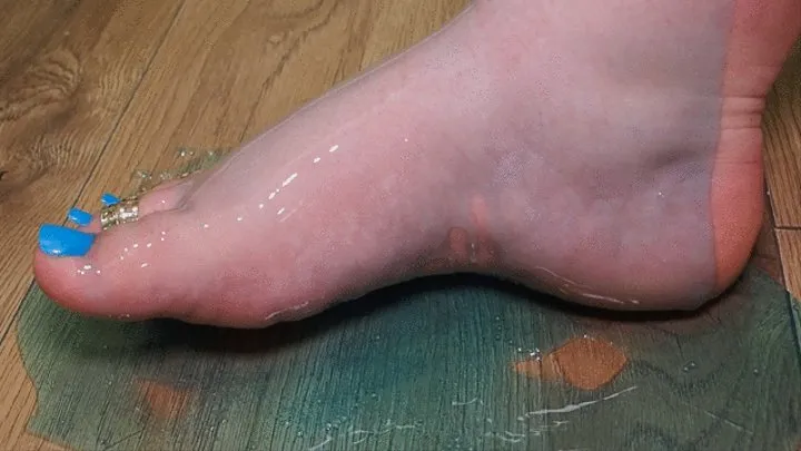 #2 Blue gel on bbw's feet (No talking)