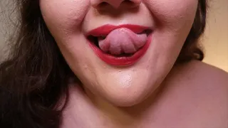 Tongue art mouth expression - (no talking)