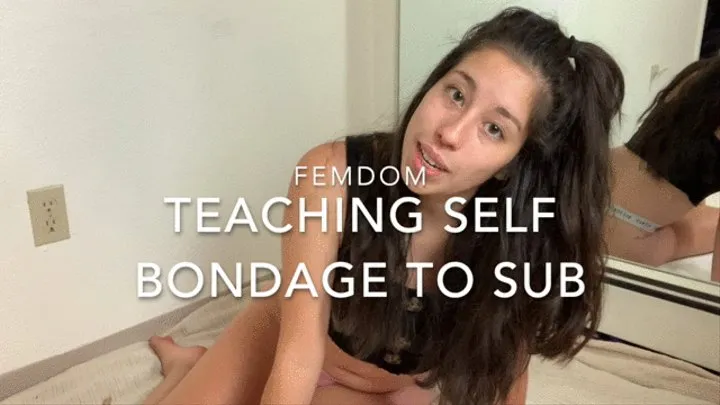 Teaching Self Bondage to Sub